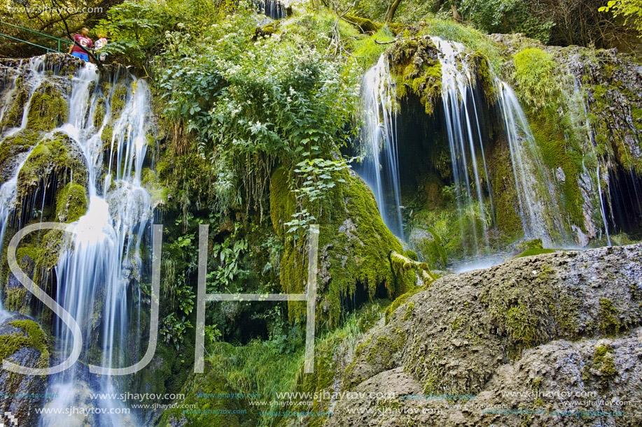 Amazing view of Krushuna Waterfalls, near the city of Lovech, Bulgaria