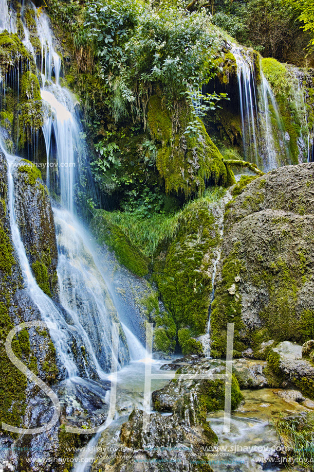 Amazing view of Krushuna Waterfalls, near the city of Lovech, Bulgaria