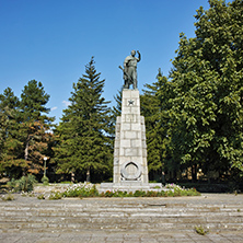 communist monunent of partisan in Village of Krushuna, Lovech region, Bulgaria