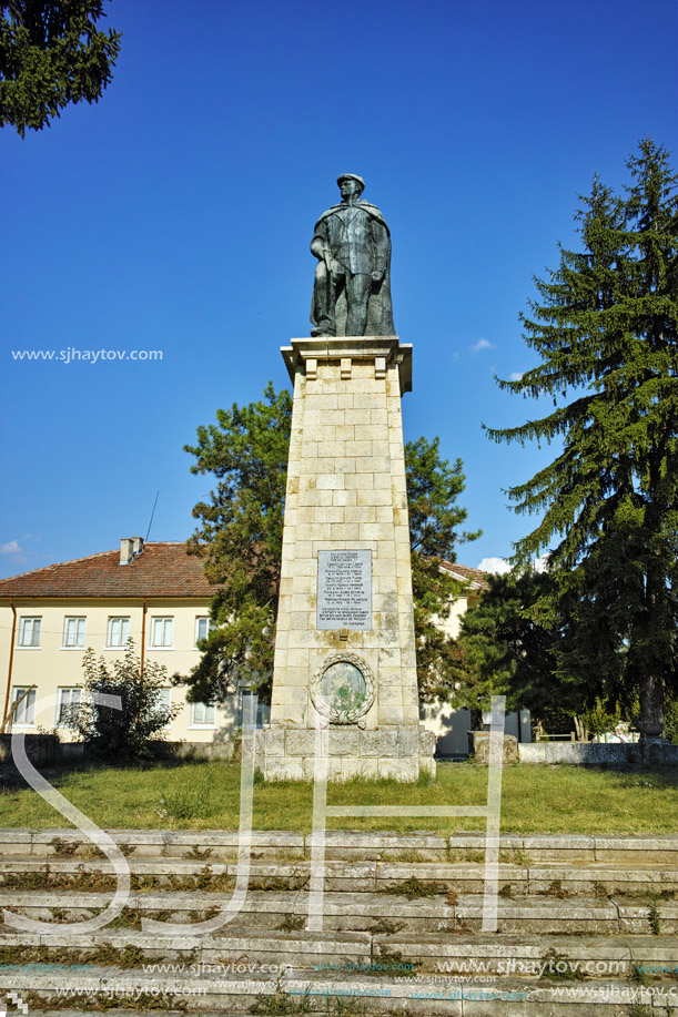 communist monunent of partisan in Village of Chavdartsi Lovech region, Bulgaria