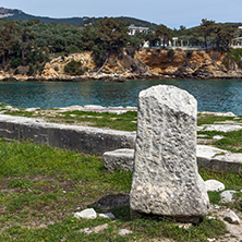 Amazing view of Ruins in Archaeological site of Aliki, Thassos island,  East Macedonia and Thrace, Greece