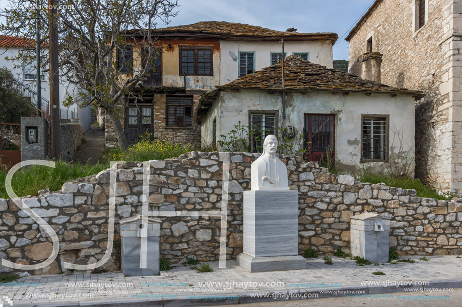 old houses in village of Theologos,Thassos island, East Macedonia and Thrace, Greece