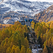 Amazing Autumn Landscape near Zermatt, Canton of Valais, Switzerland
