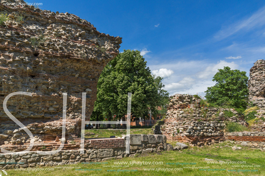 Ruins of the fortifications of the ancient Roman city of Diocletianopolis, town of Hisarya, Plovdiv Region, Bulgaria