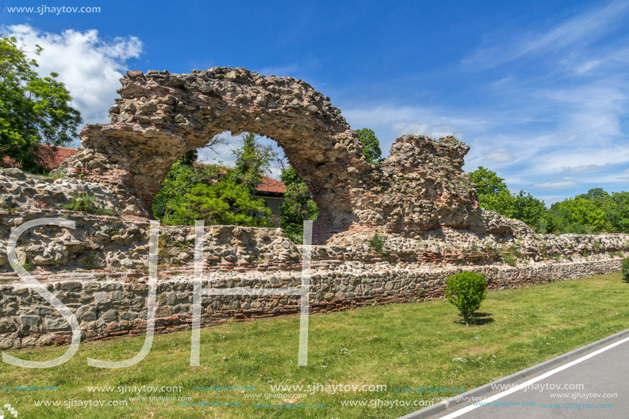 Remanings of the fortifications of the ancient Roman city of Diocletianopolis, town of Hisarya, Plovdiv Region, Bulgaria