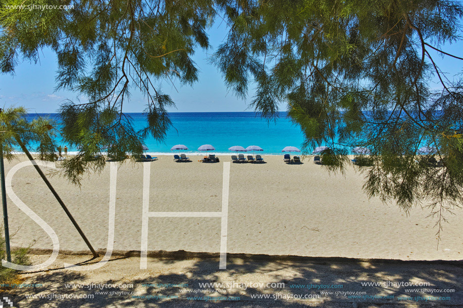 Panoramic view of Katisma Beach, Lefkada, Ionian Islands, Greece