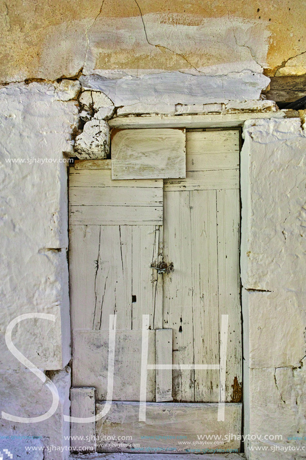 window of a traditional house in Vasiliki village, Lefkada, Ionian Islands, Greece