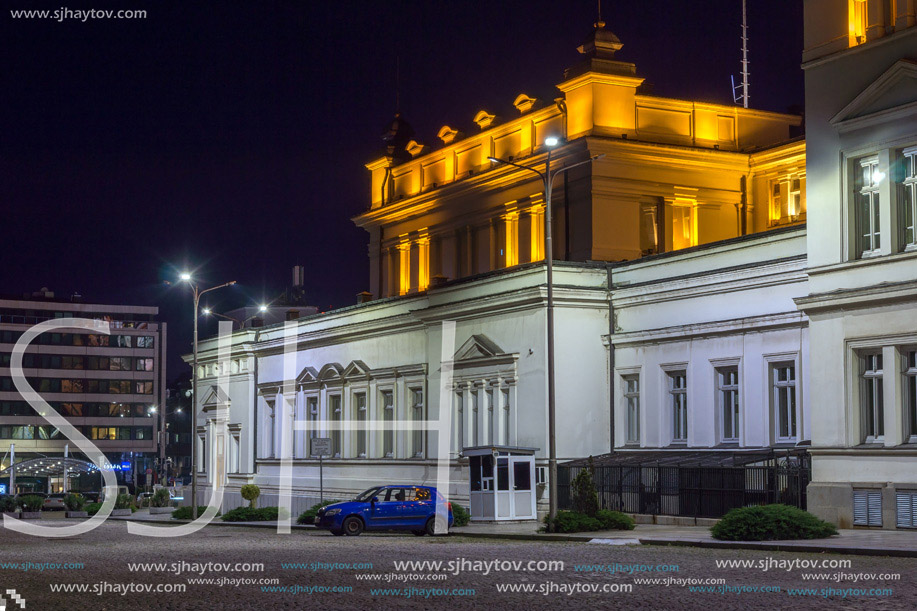 Amazing Night photo of National Assembly in city of Sofia, Bulgaria