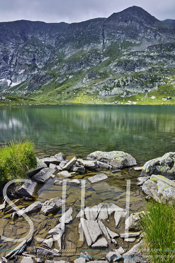 Clean waters of The Twin lake, The Seven Rila Lakes, Bulgaria