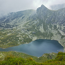 Clouds over The Twin lake, The Seven Rila Lakes, Bulgaria