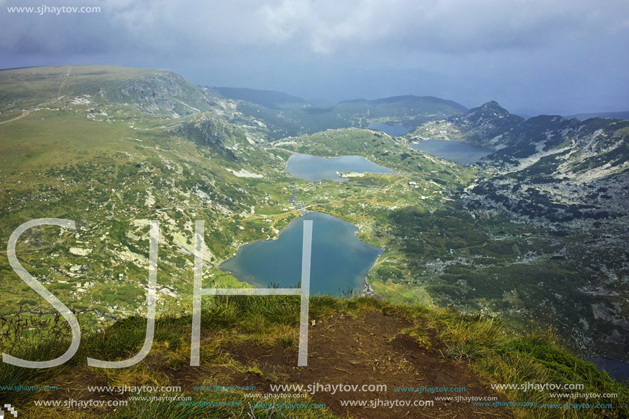 The Twin,  the Trefoil , The fish and The Lower lakes, The Seven Rila Lakes, Bulgaria