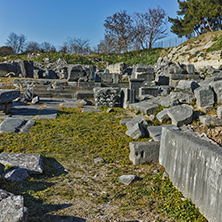 Ruins in the archeological area of ancient Philippi, Eastern Macedonia and Thrace, Greece