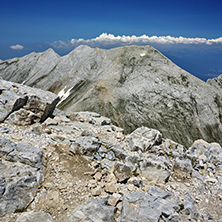 Panoramic view of Koncheto and Kutelo peak, Pirin Mountain, Bulgaria