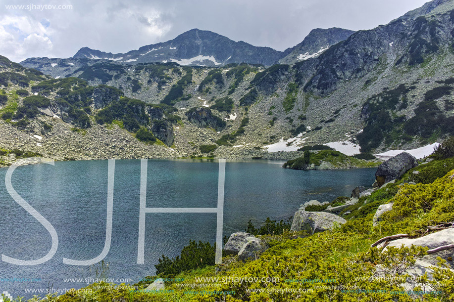 Amazing panorama of Banderishki Chukar Peak and The Fish Lake, Pirin Mountain, Bulgaria
