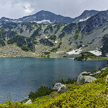Amazing panorama of Banderishki Chukar Peak and The Fish Lake, Pirin Mountain, Bulgaria