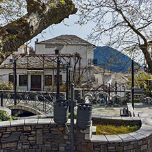 Center of village of Panagia, Thassos island,  East Macedonia and Thrace, Greece