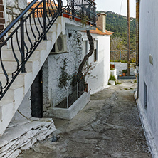 Street in the village of Theologos,Thassos island, East Macedonia and Thrace, Greece