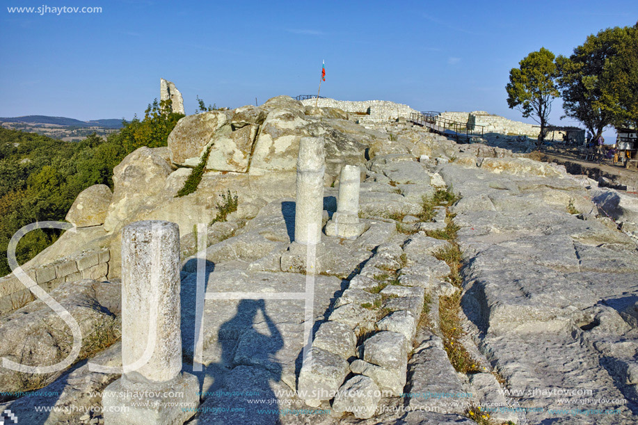 Panorama of The ancient Thracian city of Perperikon, Kardzhali Region, Bulgaria