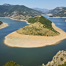 Amazing landscape of Arda River meander and Kardzhali Reservoir, Bulgaria