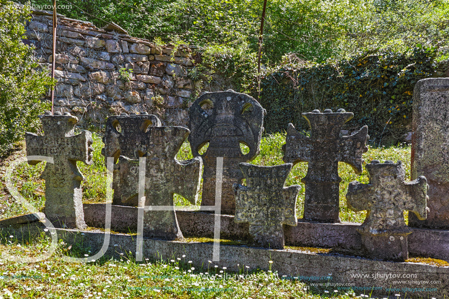 Medieval cemetery in Temski monastery St. George, Pirot Region, Republic of Serbia