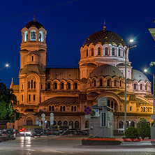 National Assembly and Alexander Nevsky Cathedral in city of Sofia, Bulgaria
