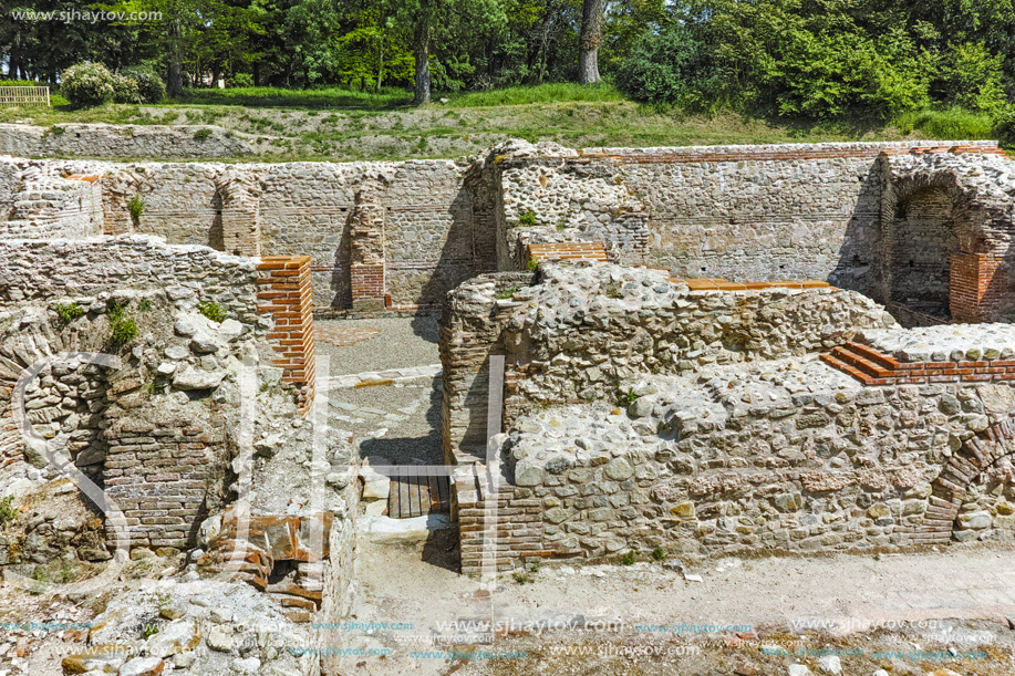 Panoramic view of The ancient Thermal Baths of Diocletianopolis, town of Hisarya, Plovdiv Region, Bulgaria