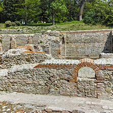 Panoramic view of The ancient Thermal Baths of Diocletianopolis, town of Hisarya, Plovdiv Region, Bulgaria