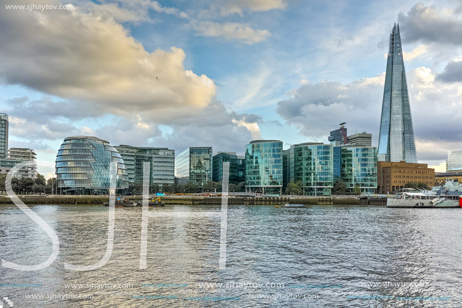 London City Hall with sunset, England, Great Britain