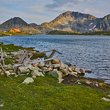Sunset at Kamenitsa Peak And Tevno lake, Pirin Mountain, Bulgaria