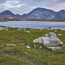 Amazing Sunset at Kamenitsa Peak And Tevno lake, Pirin Mountain, Bulgaria