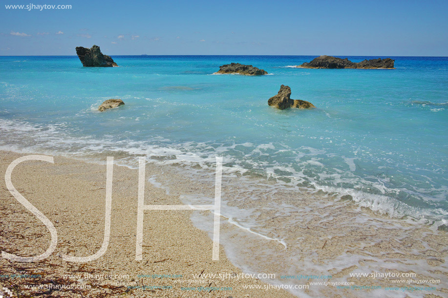 Amazing landscape of Katisma Beach, Lefkada, Ionian Islands, Greece