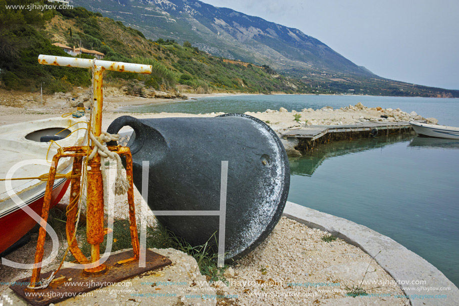 Small port on the coastline of Kefalonia, Ionian Islands, Greece