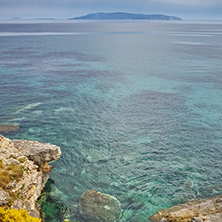 Rocks in the water of Pesada beach, Kefalonia, Ionian islands, Greece