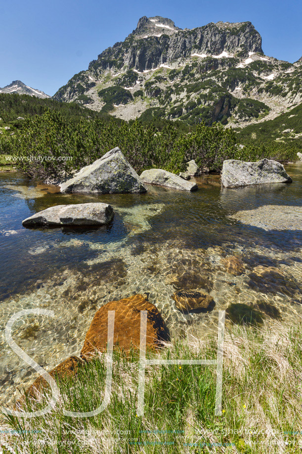 Amazing Landscape of Dzhangal peak and Banski lakes, Pirin Mountain, Bulgaria