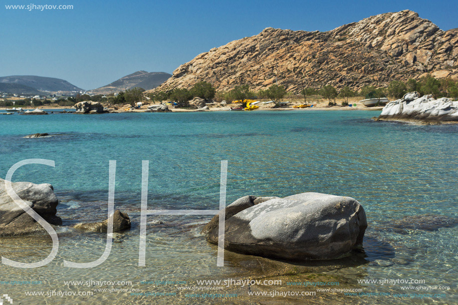 rock formations in kolymbithres beach, Paros island, Cyclades, Greece