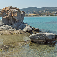 rock formations in kolymbithres beach, Paros island, Cyclades, Greece