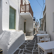 Old stone house in Naoussa town, Paros island, Cyclades, Greece