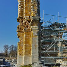Basilica in the archeological area of ancient Philippi, Eastern Macedonia and Thrace, Greece