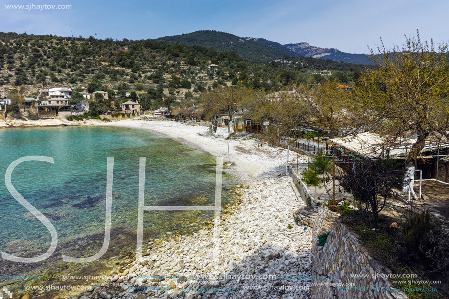 Panoramic view to village of Aliki,Thassos island,  East Macedonia and Thrace, Greece