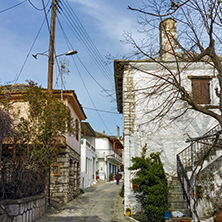 Street in village of Theologos,Thassos island, East Macedonia and Thrace, Greece