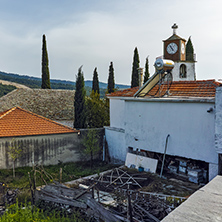 Orthodox church with stone roof in village of Theologos,Thassos island, East Macedonia and Thrace, Greece