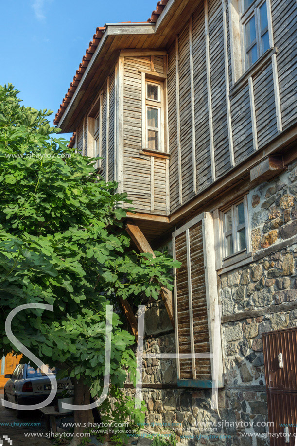 wooden Old house in Sozopol Town, Burgas Region, Bulgaria