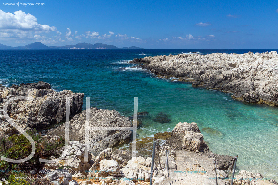 amazing view of Alaties Beach, Kefalonia, Ionian islands, Greece