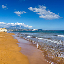 amazing view of Xi Beach,beach with red sand in Kefalonia, Ionian islands, Greece