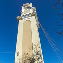 Clock tower in the center of town of Xanthi, East Macedonia and Thrace, Greece