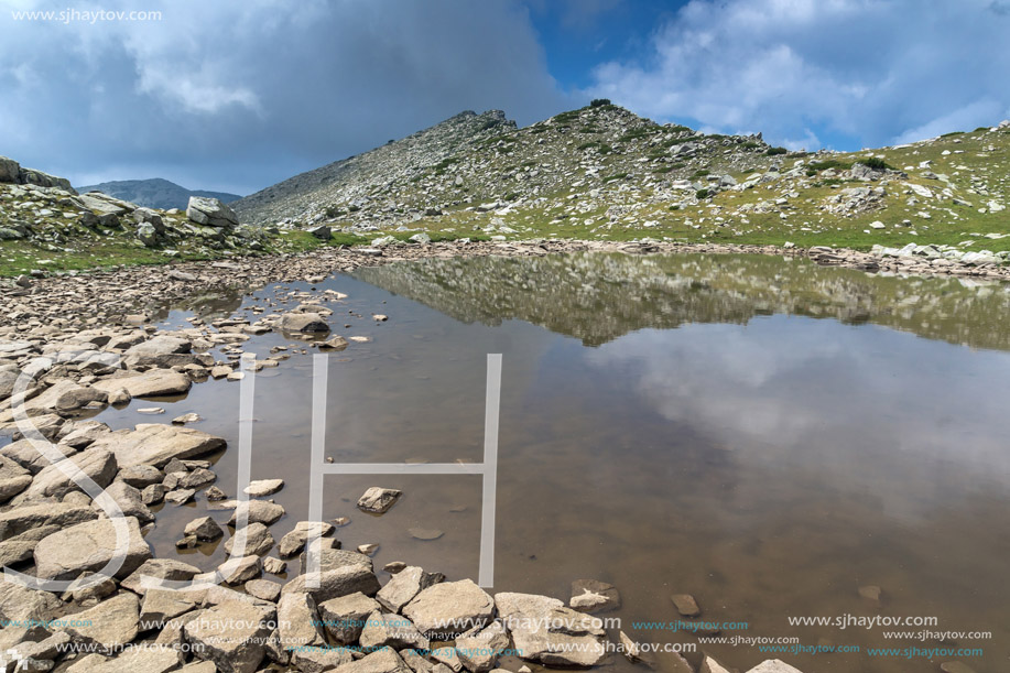Amazing panorama around Upper Spanopolsko lake, Pirin Mountain, Bulgaria