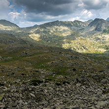 Panorama of Spano Pole and Spanopolski chukar peak, Pirin Mountain, Bulgaria