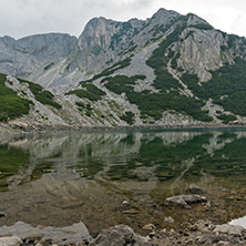 Reflection of Sinanitsa Peak in the lake, Pirin Mountain, Bulgaria