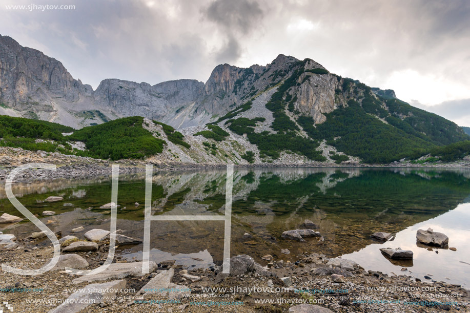 Amazing panorama of  Sinanitsa Peak and lake, Pirin Mountain, Bulgaria