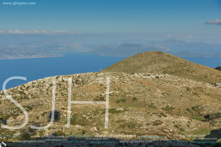 Amazing landscape of Mountain of Lefkada, Ionian Islands, Greece